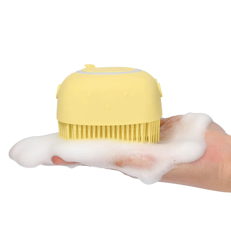 Soft Silicone Bath & Massage brush for pets