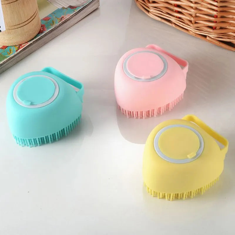 Soft Silicone Bath & Massage brush for pets