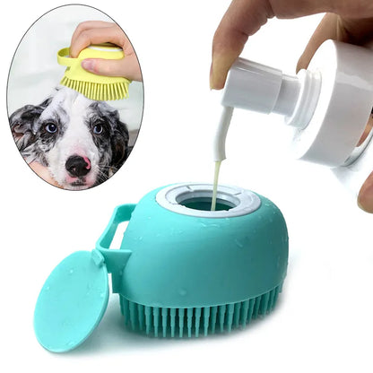 Soft Silicone Bath & Massage brush for pets