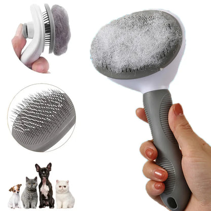 Non-Slip Self-Cleaning Grooming Brush