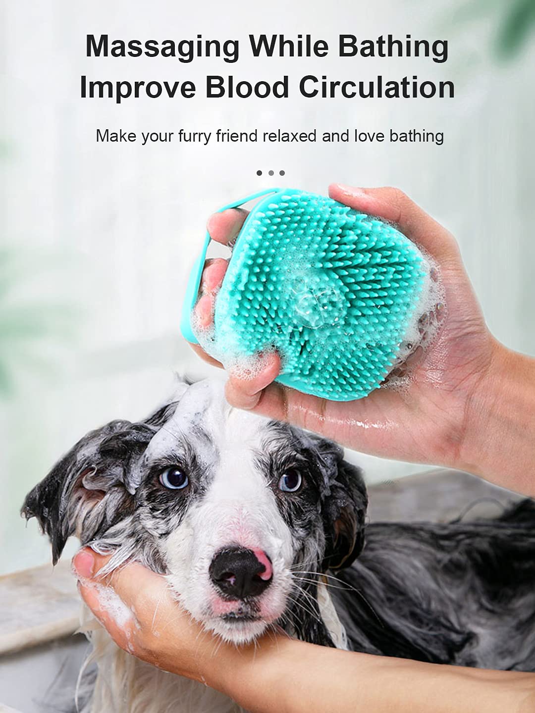 Soft Silicone Bath & Massage brush for pets