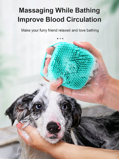 Soft Silicone Bath & Massage brush for pets