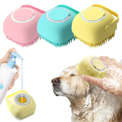 Soft Silicone Bath & Massage brush for pets