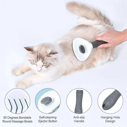 Non-Slip Self-Cleaning Grooming Brush