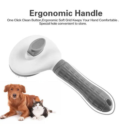 Non-Slip Self-Cleaning Grooming Brush